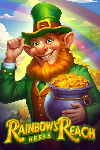 Rainbow's Reach Reels leprechaun with pot of coins
