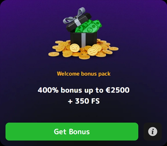 welcome-bonus-1 Welcome bonus pack 400% up to €2500, 350 free spins