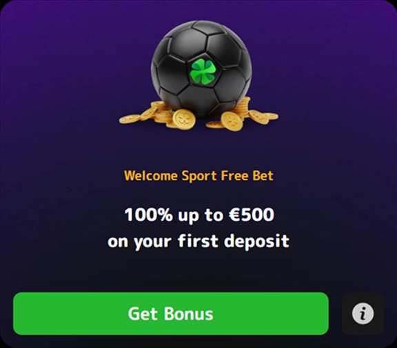 welcome-bonus-4 Welcome Sport Free Bet 100% up to €500, black football